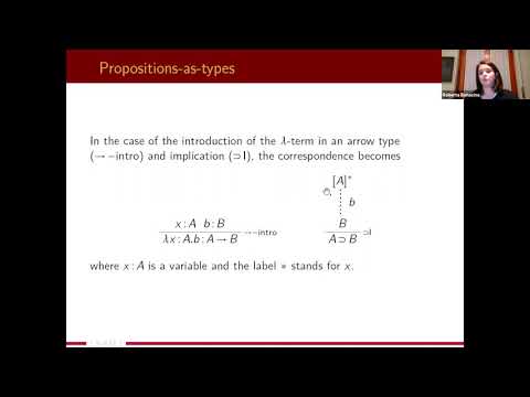Dr. Roberta Bonacina (Tübingen): Introduction to Homotopy Type Theory I