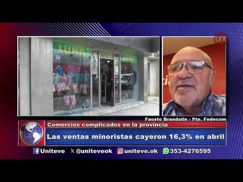 Las ventas minoristas cayeron 16,3% en abril