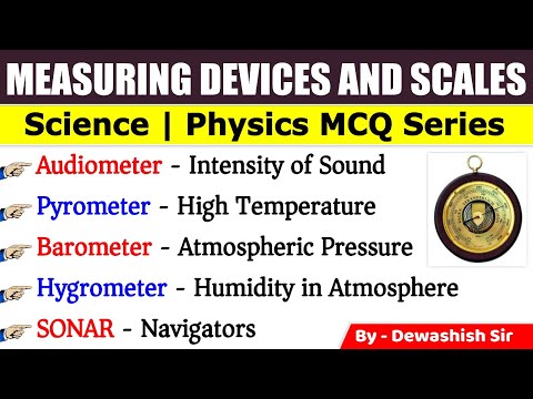 General Science MCQ | Measuring Devices and Scales | Physics MCQ | Most Expected Science Gk MCQs |