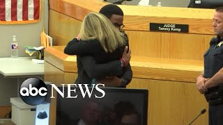 Botham Jean’s brother embraces ex-cop Amber Guyger, who was convicted of his murder | Nightline