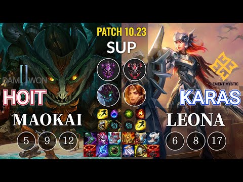 DWG Hoit Maokai vs EM Karas Leona Sup - KR Patch 10.23