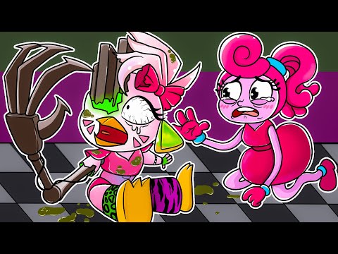 CHICA & MOMMY SO SAD WITH HUGGY WUGGY & ENGINEER! Poppy Playtime & FNaF Animation Compilation #13