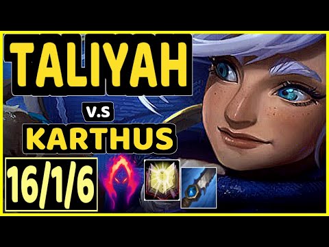 MAXLORE (TALIYAH) vs KARTHUS - 16/1/6 KDA JUNGLE CHALLENGER GAMEPLAY - EUW