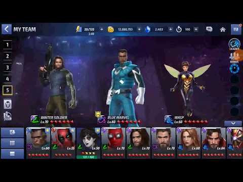 Blue Marvel in TL; Auto Play; No 5th skill; :(