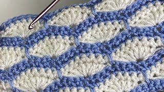 Crochet knit blanket pattern | How to make knit vest or knitting bag pattern