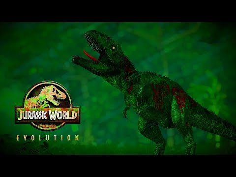 Jurassic World Evolution Halloween - Toxic Zombie Giganotosaurus vs Skeleton T-Rex - Jurassic Cinema