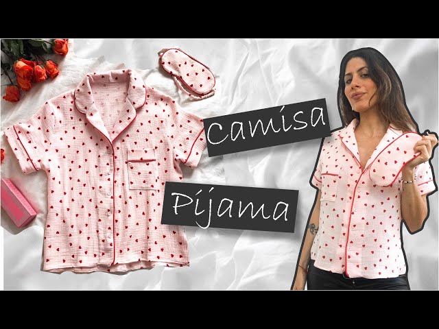 Vídeo relacionado con TRAMAS+ Pijama de Mujer Camisero Viscosa, Conjunto de Camiseta Manga Larga con Botones y Cuello Camisero y Pantalón Largo con Cintura Ajustable - L, Calima Verde Agua