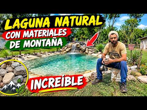 Laguna Natural hecha con piedras en Santa rosa de Calamuchita Córdoba Argentina. 