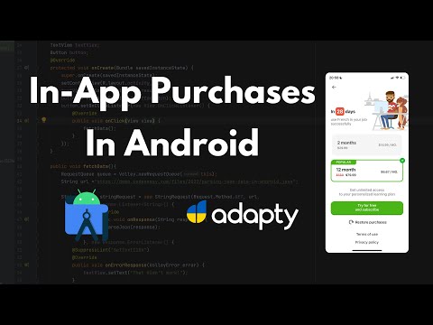 In App Purchases In Android using Adapty