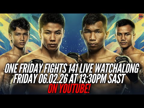 LIVE Watchalong: ONE Friday Fights 141 🔥 | Komawut vs Samingdam | Non-Stop Lumpinee Chaos