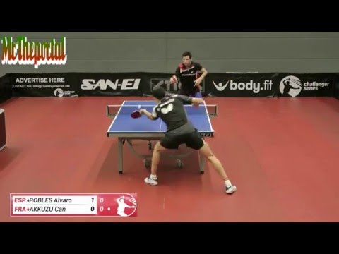 Table Tennis Challenger Series 2016 - Can Akkuzu Vs Alvaro Robles -