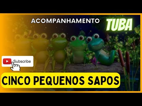 Música Infantil 🎶 CINCO PEQUENOS SAPOS 🐸🤩🎵