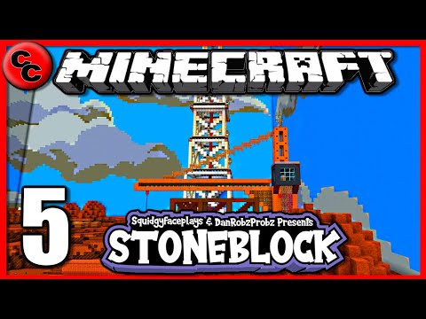 Minecraft: " STONEBLOCK Lets Play Ep5  DRILLING   "