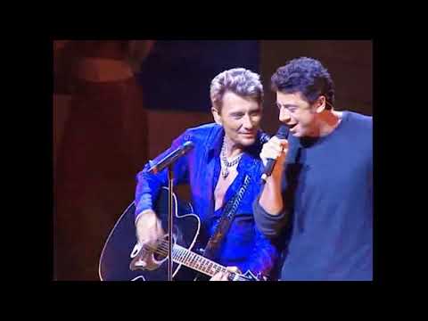 Johnny Hallyday  -  Gabrielle ( & Patrick Bruel )( Olympîa, Paris )