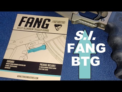 Strike Industries FANG Billet Aluminum Trigger Guard with Magazine Reload Assist, FDE, drop in
