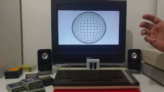 Demonstration of the Veronica cartridge accelerator on an Atari 600XL