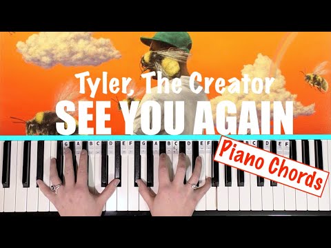 How to play SEE YOU AGAIN - Tyler, The Creator ft  Kali Uchis Piano Chords Tutorial