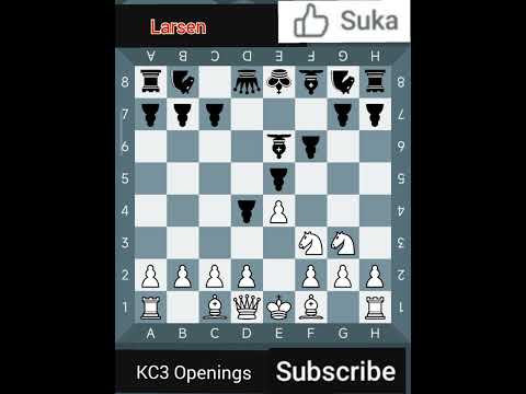 KC3 Classic Chess openings ✅ Larsen ✅ S144 #catur #chess