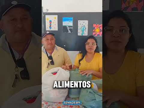 Entrega da cesta para a obra Missionária em Cacimbas Barreiras do Piauí