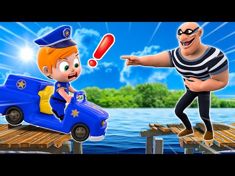 Baby Police Catch Thief 👮 | Rescue Little Baby 👶🏻🍼 | NEW Funny Nursery Rhymes For Kids
