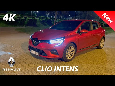 Renault Clio Intens 2021 - FIRST look at NIGHT 4K | Exterior - Interior, LED Headlights