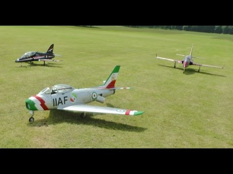 LARGE SCALE RC JETS HAWK - SABRE - XXL "IRONMAN" VIPERJET AT WESTON PARK MODEL AIRCRAFT SHOW - 2014
