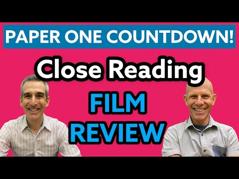 Countdown to Paper One - Film Review - Conventions and Close Reading