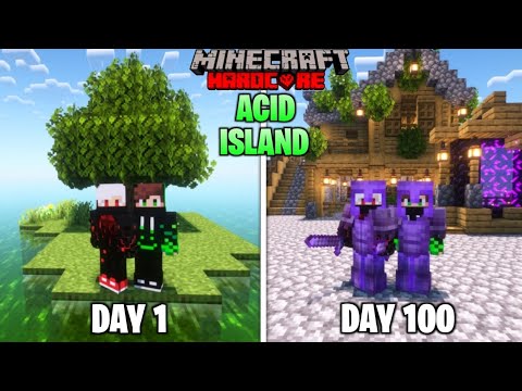 Surviving 100 Days in ACID ISLAND Hardcore