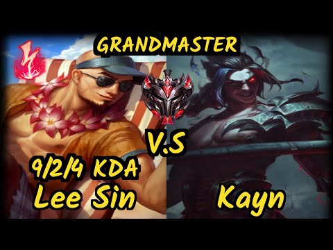 FLA Shrimp (LEE SIN) vs KAYN - 9/2/4 KDA JUNGLE GAMEPLAY - BR Ranked GRANDMASTER