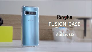 Ringke Fusion Samsung Galaxy S10 Hoesje Smoke Black Hoesjes