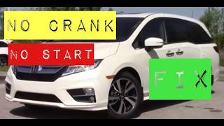 2019 HONDA ODYSSEY NO CRANK NO START ISSUE....ONE CLICK....FIX