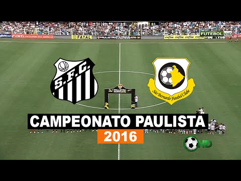 Gols - Santos 1 x 1 São Bernardo - Paulistão 2016 - 30/01/2016 - Futebol HD