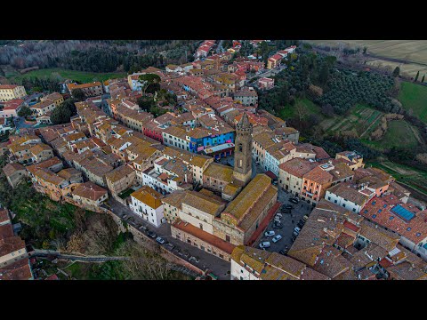 UNKNOWN ITALY: a Historic village, a gem of contemporary art, Peccioli Tuscany, 🇮🇹 cinematic, 4k