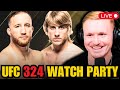LIVE UFC 324 Gaethje Vs Pimblett Watch Party Full Fight Companion