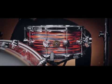 DW Collectors USA Jazz Series 14x6.5" Cherry/Gum Tiger Oyster FinishPly Snare Drum