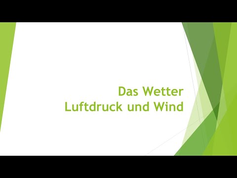 Physik: Wetter - Luftdruck und Wind einfach und kurz erklärt