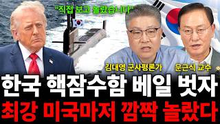"직접 보고 놀랐습니다" 한국 핵잠수함 베일 벗자 최강 미국마저 깜짝 놀랐다 (핵잠수함 특집 / 김대영 군사…