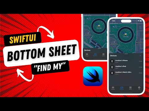 Creating Bottom Sheets like in the "Find My" app using SwiftUI | iOS 17 | Xcode 15 thumbnail