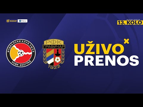 Ušće Novi Beograd - RFK Grafičar Mozzart Bet Prva liga Srbije 2025/26 13. Kolo
