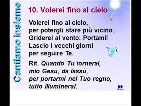 Innario Avventista 10.- Volerei fino al Cielo