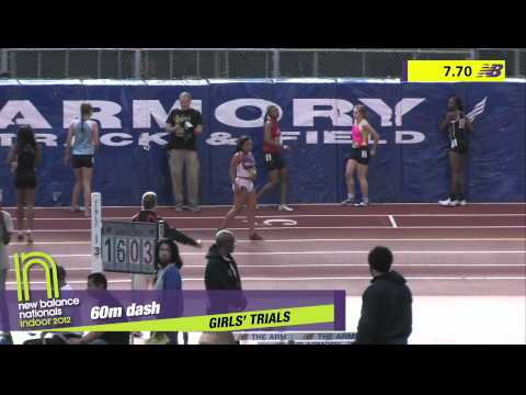Girls 60m Heat 2 - New Balance Indoor Nationals 2012