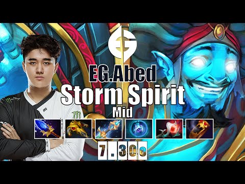 Storm Spirit Mid | EG.Abed | HOW TO DOMINATE MID LANE WITH STORM SPIRIT | 7.30e Gameplay Highlights