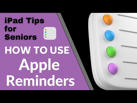 iPad Tips for Seniors: How to Use Apple Reminders