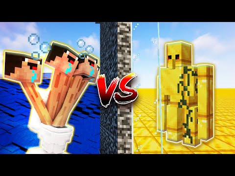 All Skibidi Toilets vs All Iron Golems | Epic Minecraft Mob Battle!