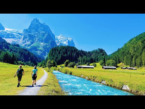 I Found Most Relaxing Village In Switzerland🇨🇭 Rosenlaui Valley Summer Walking Tour 