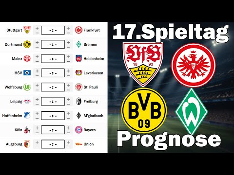Bundesliga Matchday 17 25/26 Predictions | All Matches & Tips!
