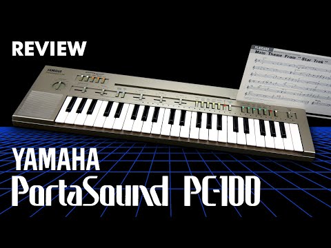 Vintage '80s mini synth Yamaha PC 100 - Synthesizer Playcard System image 10