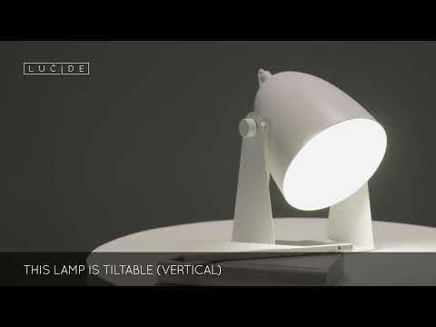 Lucide 45564/01/31 - Table lamp CHAGO 1xE14/40W/230V white