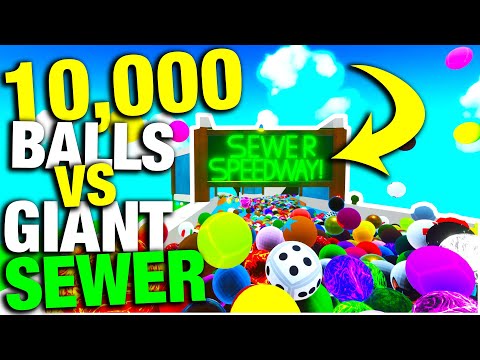 I Sent 10,000 MARBLES into a GIANT SEWER - Marble World