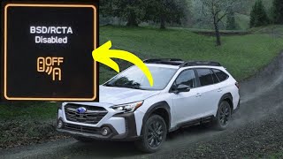 “BSD RCTA Disabled” warning in Subaru – What’s this?
